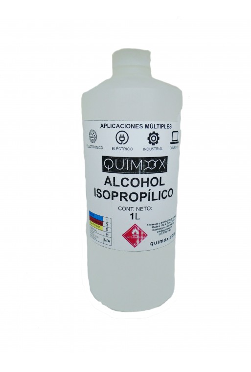 QUI-ALC-1L Alcohol Isopropilico 1L QUIMOX