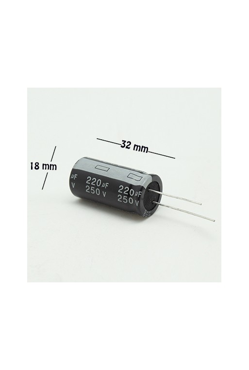 CE-220-250V Capacitor Electrolítico 220uF 250V 105C