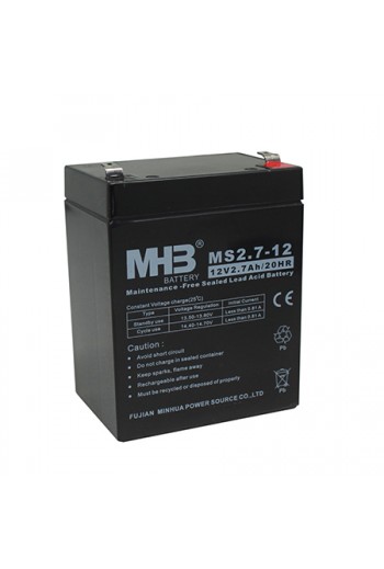 660-1006 Bateria Recargable Sellada de Acido Plomo 12V 2.7A MS2.7-12