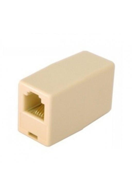 863-090 Adaptador Unión Cople Doble 4 Hilos RJ11 para Teléfono