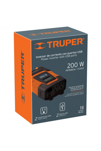 INCO-200 Inversor de Corriente Voltaje 200W para Automóvil 10448