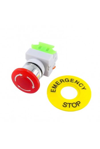 835-1000 Botón de Paro de Emergencia 660V 10A 22mm