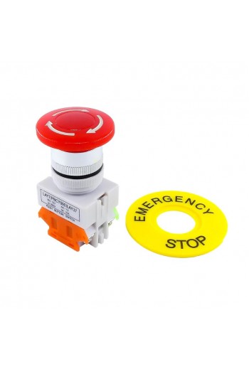 835-1000 Botón de Paro de Emergencia 660V 10A 22mm