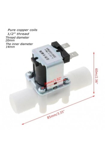 XS-334 Electroválvula, Válvula de Agua 1/2", Solenoide 110 a 127VAC, Normalmente Cerrada