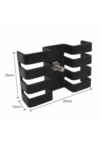 DISIPA-003 Disipador de Calor 40X10X25MM Color Negro