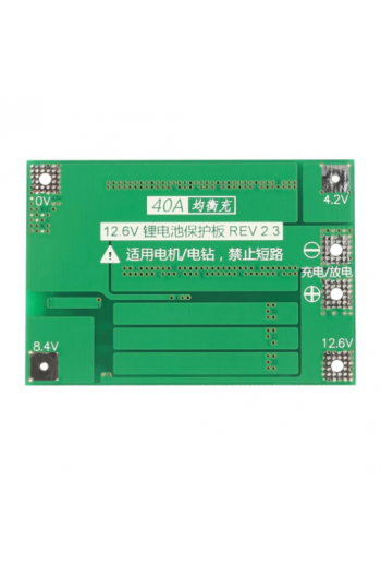 XS-114 Módulo De Carga Descarga De Baterías Litio BMS 12.6V 40A 3S