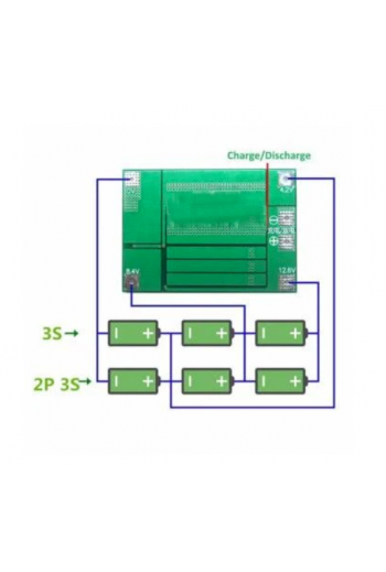 XS-114 Módulo De Carga Descarga De Baterías Litio BMS 12.6V 40A 3S