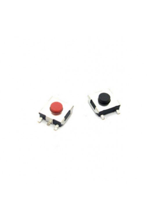 835-1018 Mini Switch Cuadrado Boton Rojo 5 Pines SMD TS-034
