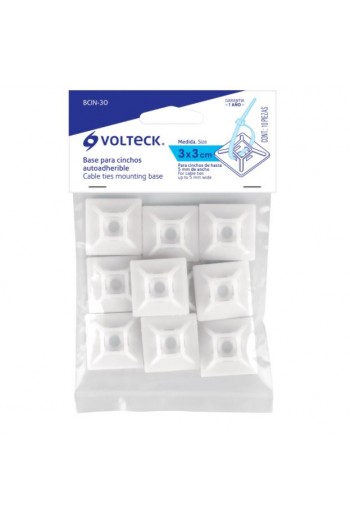 TY40 Base Auto Adherible de Nylon para Cincho de 5MM