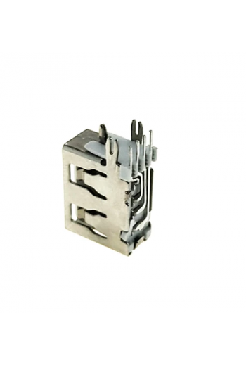 700-210 Jack USB 4 Pines, Vertical, para PCB, Cuerpo Corto