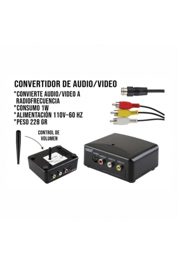 130-045-2 Convertidor Modulador de Audio y Video RCA a Radiofrecuencia RF