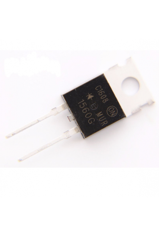 MUR1560G Diodo Ultrarápido 600V 15A TO-220-2