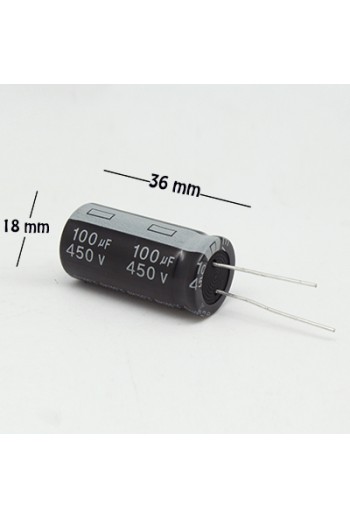 CE-100-450V Capacitor Electrolítico 100uF 450V 105C