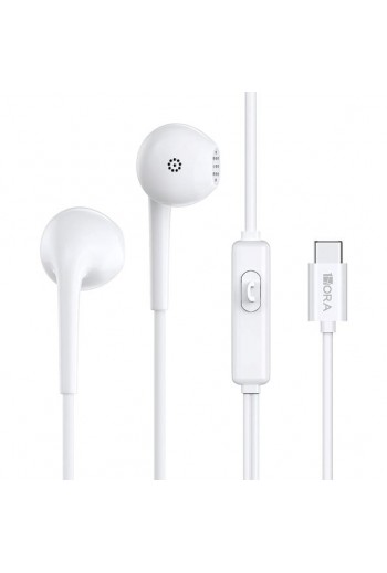 700-2004 Audífonos Alámbricos Tipo C AUT124 Color Blanco