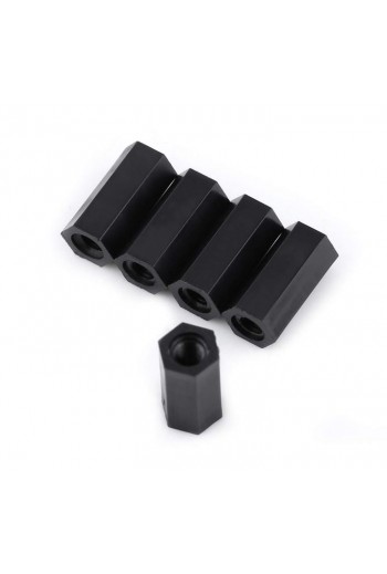 SEP-PLA-6H Separador Hexagonal Hembra Hembra M3 6mm de Nylon Plástico