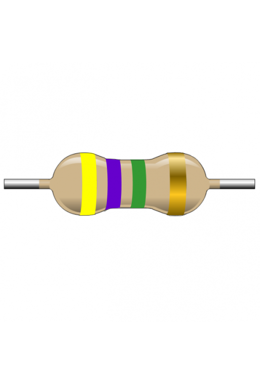 R4M7-1 Resistencia de Carbón 4M7 ohms 1 Watt