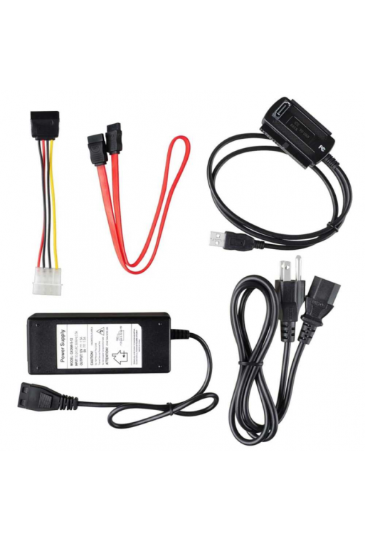 CON-01 Convertidor USB 2.0 para Discos Duros SATA e IDE de 2.5 y 3.5
