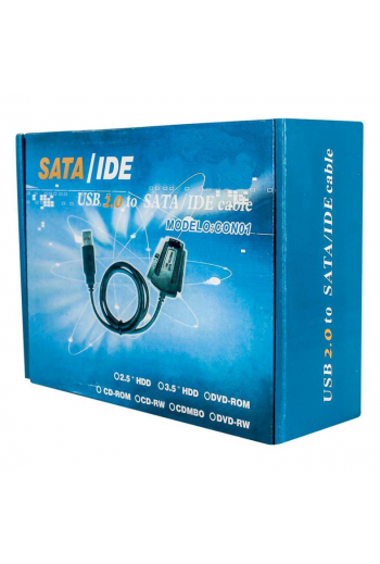 CON-01 Convertidor USB 2.0 para Discos Duros SATA e IDE de 2.5 y 3.5