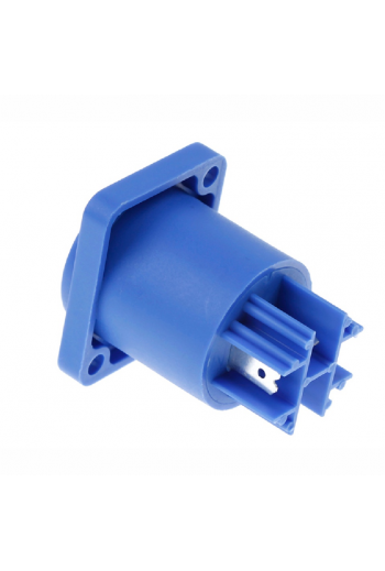 705-593 Conector Jack Hembra Powercon Tipo Neutrik, Color Azul, Plástico