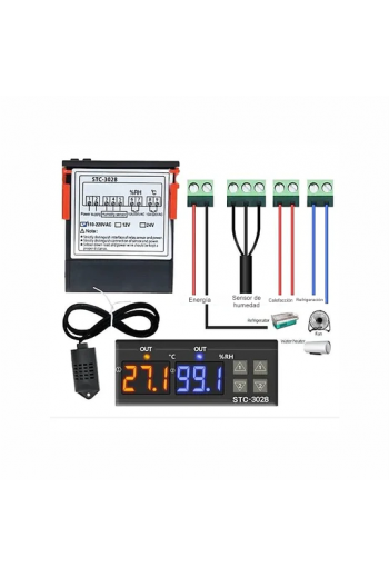 XS-425 Control de Temperatura y Humedad 110VAC STC-3028