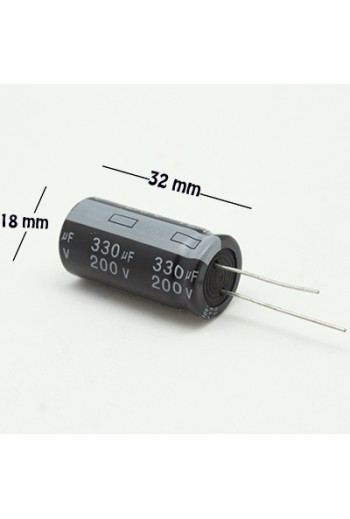 CE-330-200V Capacitor Electrolítico 330uF 200V 105C