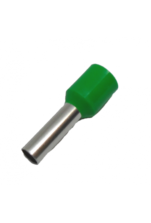 870-058 Terminal Tipo Ferrule Cilindrica Aislada Color Verde  3 AWG