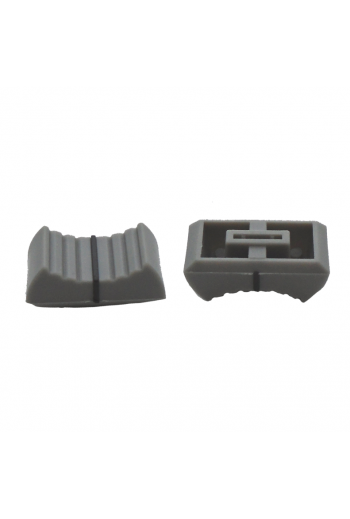 PD-GRIS-010 Perilla para Potenciometro Deslizable Color Gris con Franja Negra