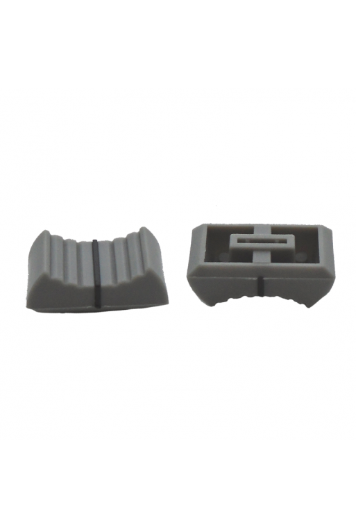 PD-GRIS-010 Perilla para Potenciometro Deslizable Color Gris con Franja Negra