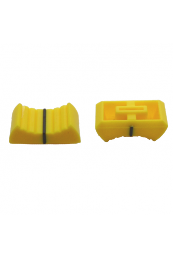 PD-AMA-010 Perilla para Potenciometro Deslizable Color Amarillo con Franja Negra