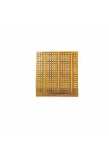 PFP-5X5-1MC Placa Fenolica Cafe de 1mm 5X5 con Orificios Y Pistas Tipo Protoboard (690-516)