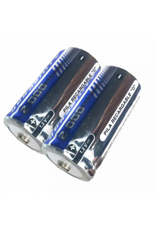 660-712 Par de Pilas Baterías Recargables NI-Mh 1.2V 2000mAh