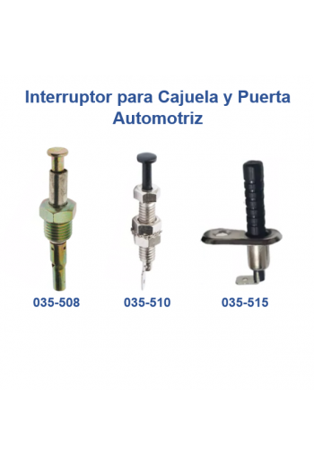 035-510 Interruptor Pin para Puerta y Cajuela Automotriz Universal