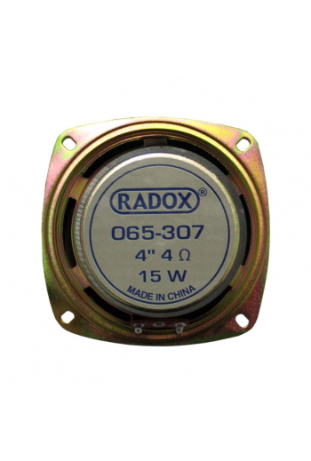 065-307 Bocina Woofer Cuadrado 4 Pulgadas 15W 4 Ohms Ceramica