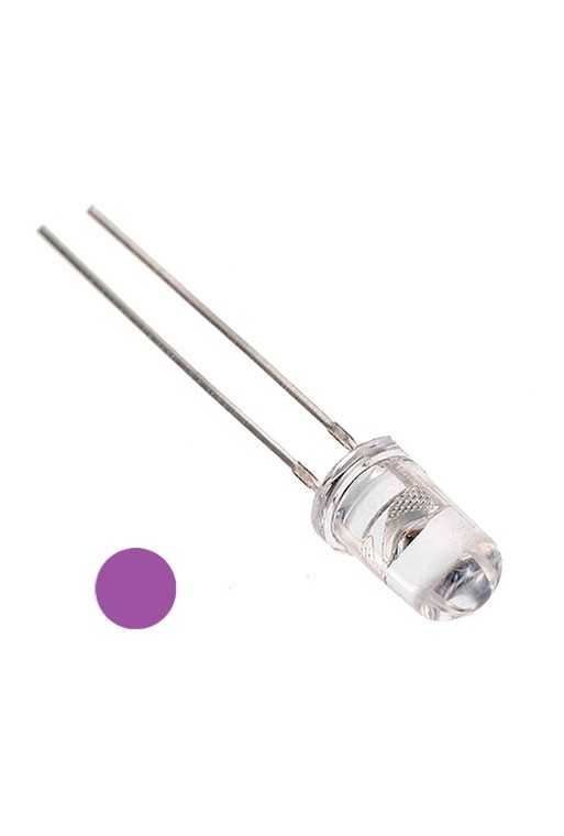 LD5-MOR-ULT Morado Ultrabrillante Transparente 5mm