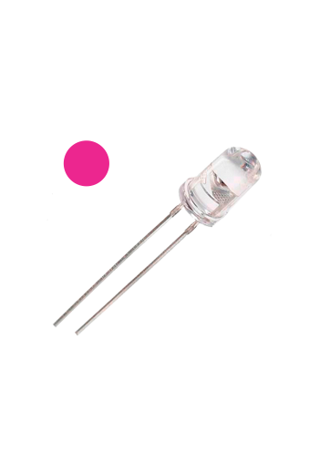LD5-ROS-ULT Led 5MM Ultrabrillante Color Rosa 2.8-3.4V