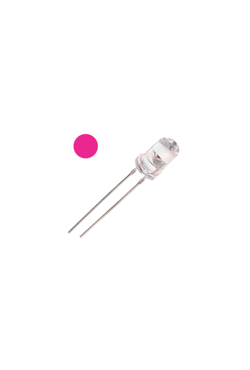 LD5-ROS-ULT Led 5MM Ultrabrillante Color Rosa 2.8-3.4V