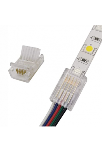 CONECTOR-2T-10MM-RGB Conector Enlace Hembra-Hembra 10MM Para Tira RGB