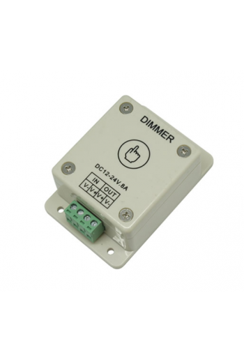 125-302 Controlador Dimmer Touch de 12 a 24V 8A para Tiras LED