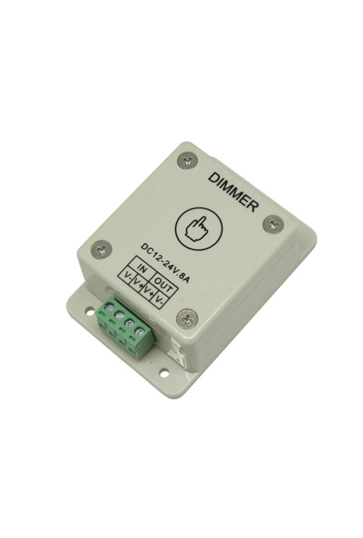 125-302 Controlador Dimmer Touch de 12 a 24V 8A para Tiras LED