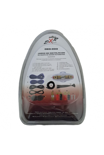 083-033 Kit de Instalación para Audio Car Automotriz Calibre 4 AWG 1600W