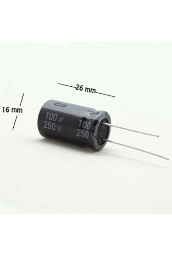 CE-100-250V Capacitor Electrolítico 100uF 250V 105C