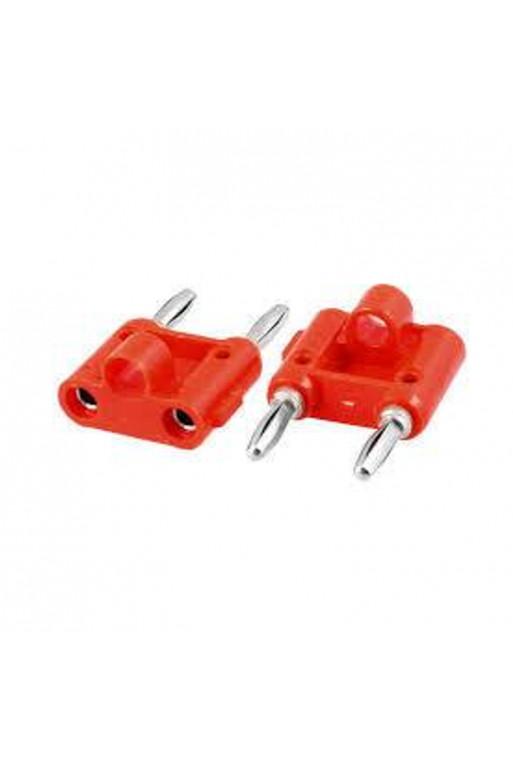 PLUG-BN-D-R Plug Banana Doble Color Rojo