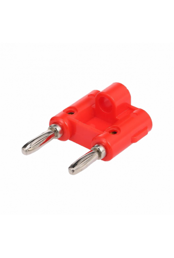 PLUG-BN-D-R Plug Banana Doble Color Rojo