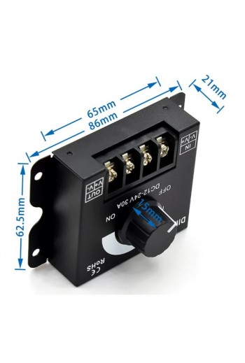XS-544 Modulo Dimmer Regulador de Intensidad 12 a 24VDC 30A