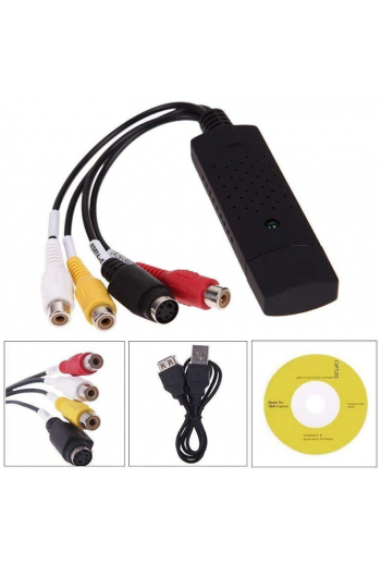 130-120 Capturadora de Video USB Easy Cap, VHS a DVD