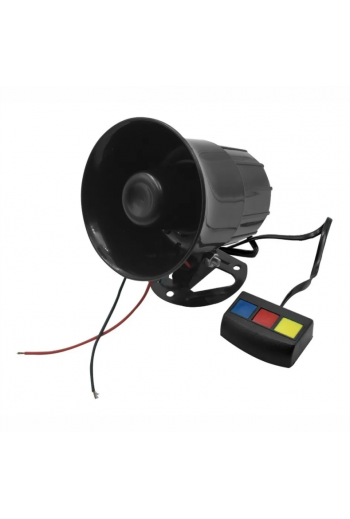 185-473 Sirena Electrónica Automotriz Universal de 3 Tonos