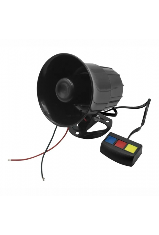 185-473 Sirena Electrónica Automotriz Universal de 3 Tonos