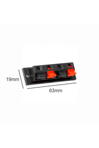 705-300 Conector Para Bafle Rectangular de Atornillar 4 Terminales