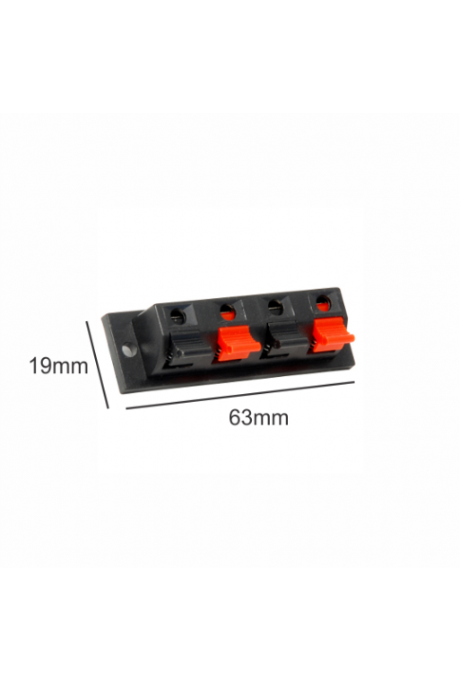 705-300 Conector Para Bafle Rectangular de Atornillar 4 Terminales