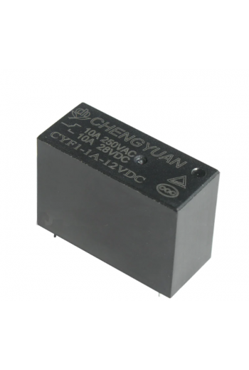 CYF1-1A-12VDC Relevador 12VDC 10A 1P-1T 4 Pines